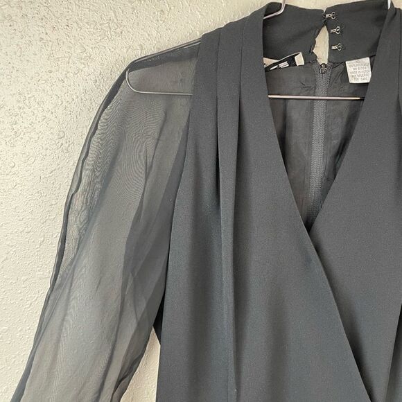 MS Chaus Black Jumpsuit Size 10 EUC - Picture 4 of 8
